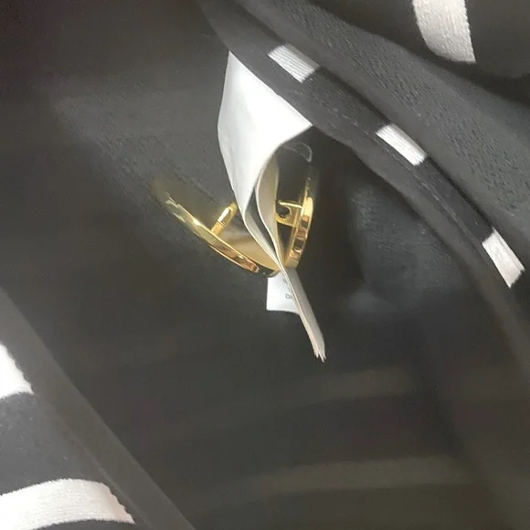 Kate Spade Broome Street Striped Size 2 Gold Button Blazer/Jacket Front Pockets - Picture 8 of 13